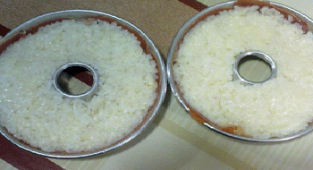 Rosca de arroz con salmón